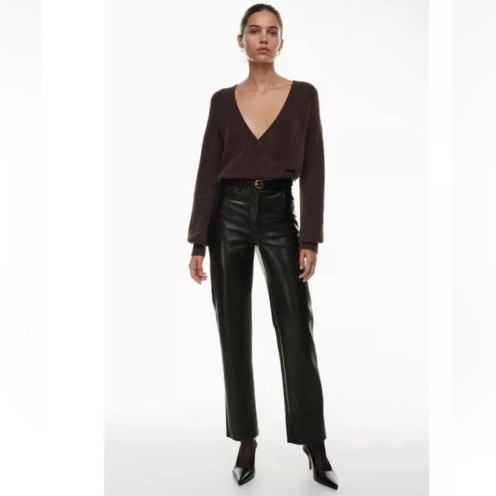 Wilfred Melina vegan leather pant in black, size 4 women’s